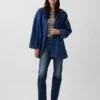 Abrigo de coche oversize de denim