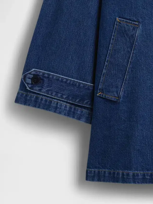 Abrigo de coche oversize de denim