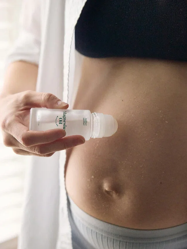 Aceite de magnesio y roll-on de aloe de Mother Mother