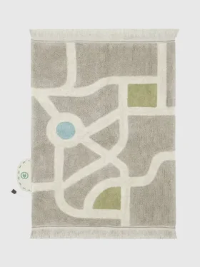 Alfombra de juegos lavable mediana «Ecocity» de Lorena Canals