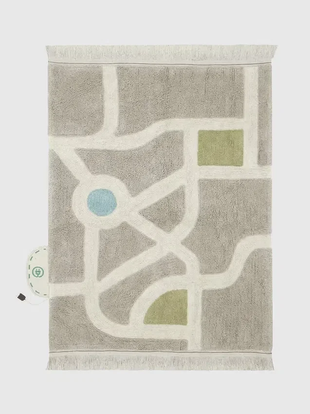 Alfombra de juegos lavable mediana «Ecocity» de Lorena Canals