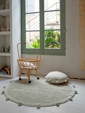 Alfombra lavable de Lorena Canals «Bubbly Olive»