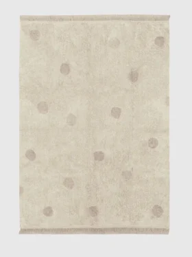 Alfombra lavable de Lorena Canals «Hippy Dots Vintage Nude»