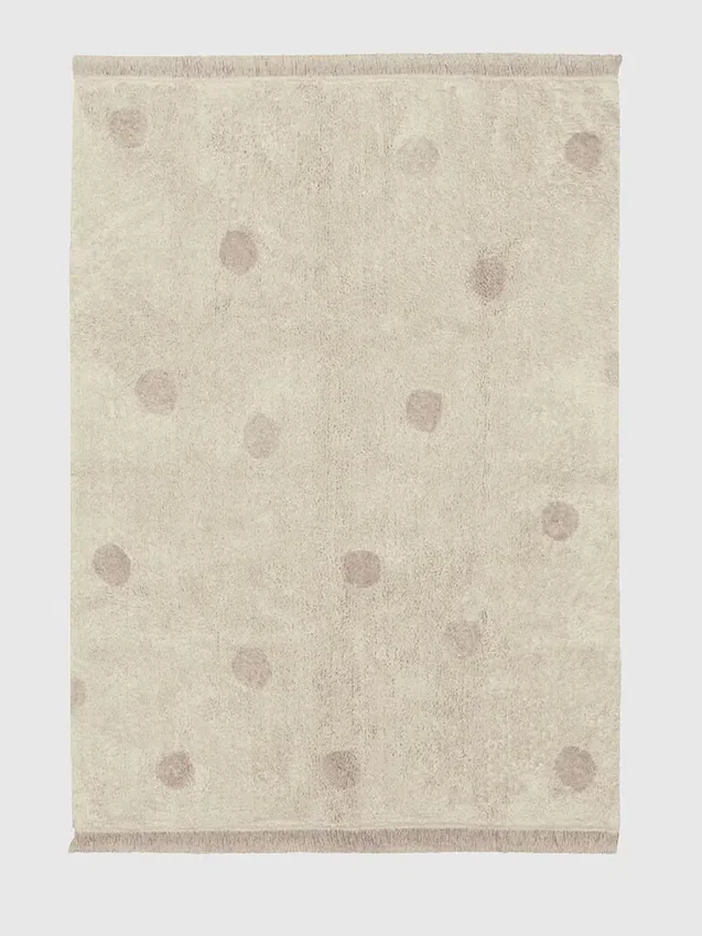 Alfombra lavable de Lorena Canals «Hippy Dots Vintage Nude»