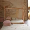 Alfombra lavable de Lorena Canals «Hippy Dots Vintage Nude»