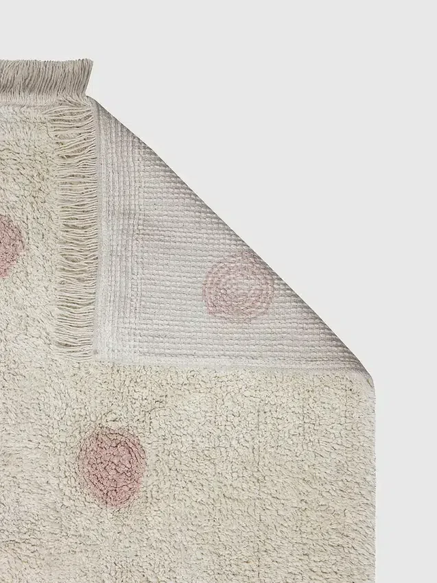 Alfombra lavable de Lorena Canals «Hippy Dots Vintage Nude»