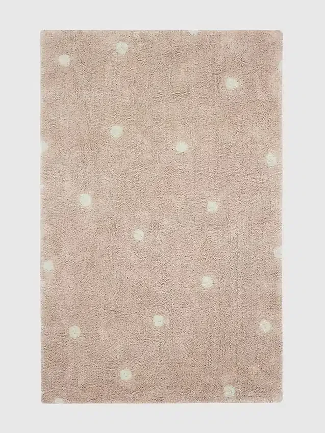 Alfombra lavable de Lorena Canals «Mini Dot» rosa