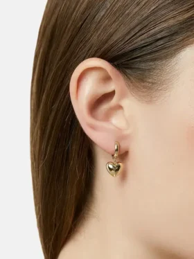 Ana Luisa: Aros con corazones abombados «Jessica»