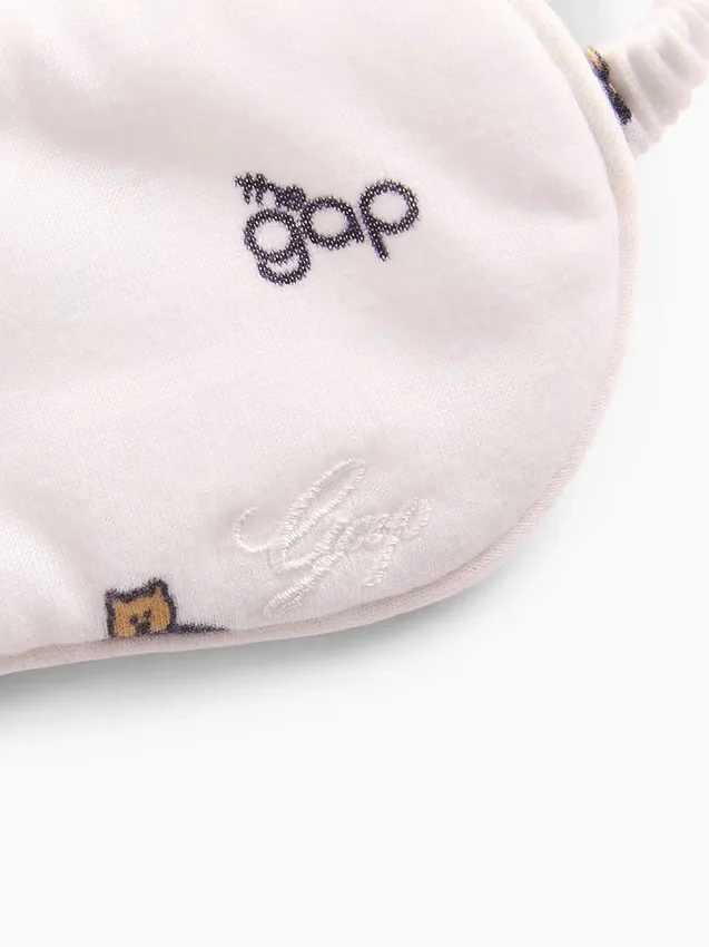 Antifaz de dormir infantil reciclado con el Gap Logo