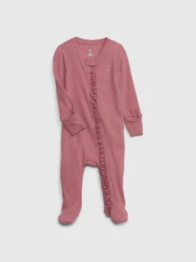 Baby First Favorites: mono con pies de punto de canalé fino