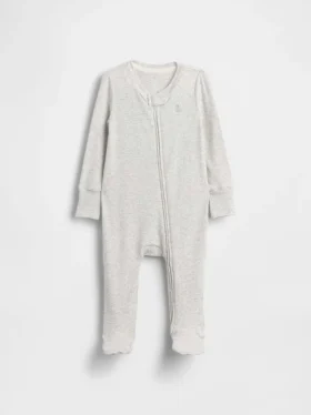 Baby First Favorites: mono con pies de punto de canalé fino