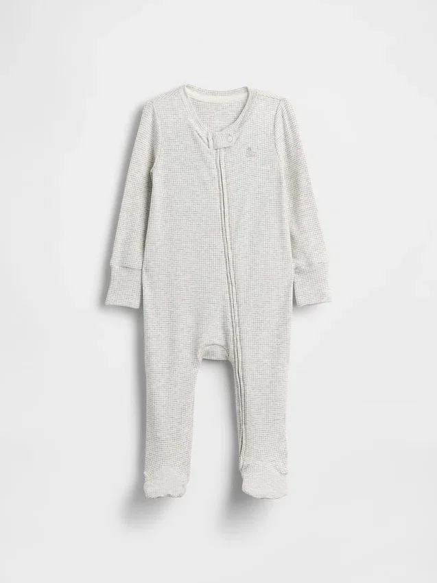 Baby First Favorites: mono con pies de punto de canalé fino