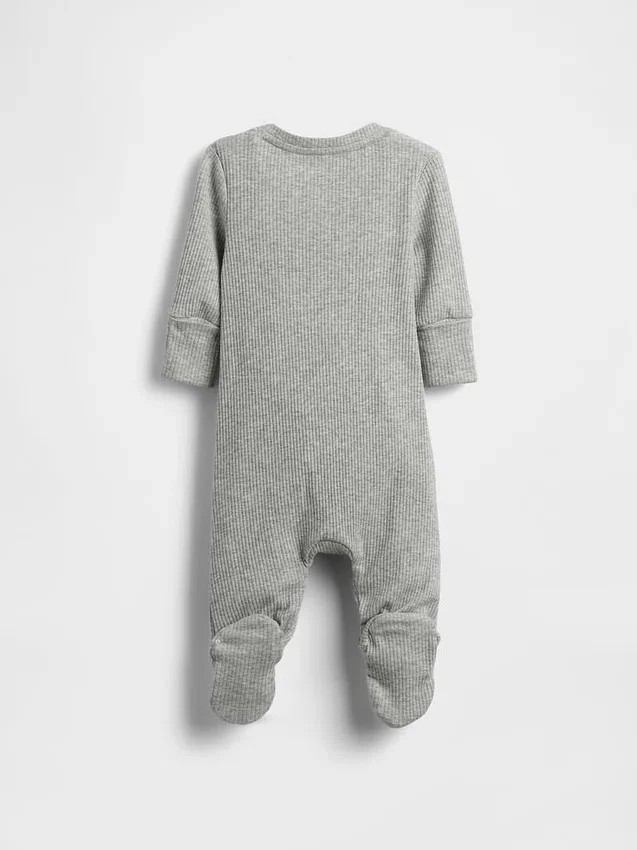 Baby First Favorites: mono con pies de punto de canalé fino
