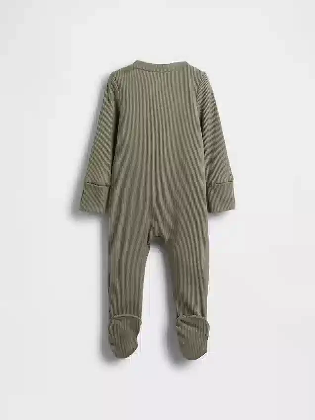 Baby First Favorites: mono con pies de punto de canalé fino