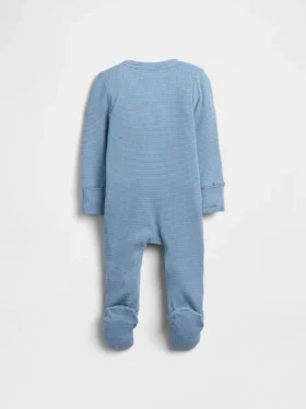 Baby First Favorites: mono con pies de punto de canalé fino
