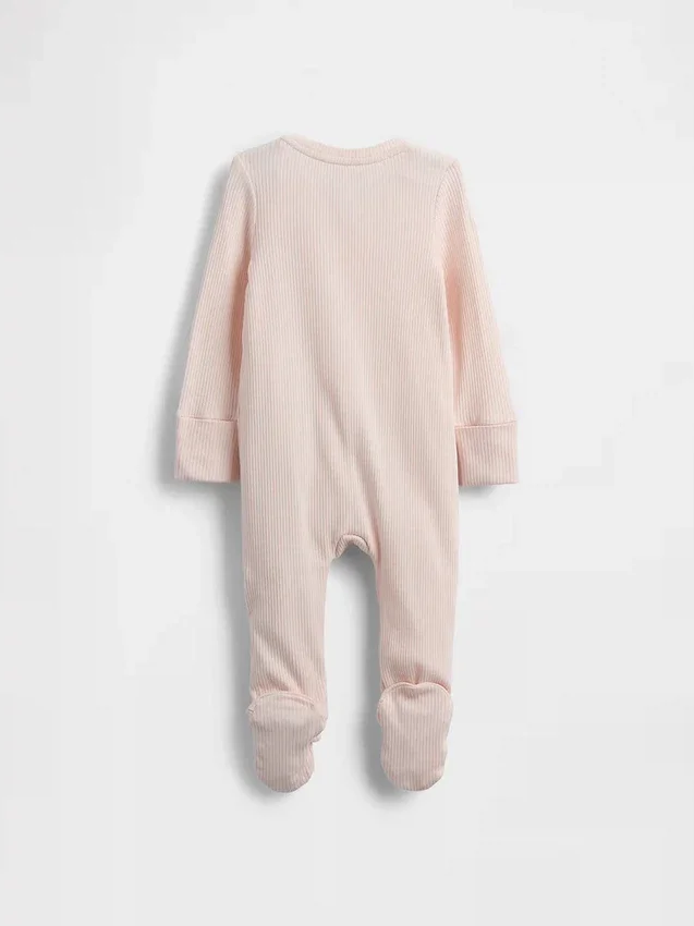 Baby First Favorites: mono con pies de punto de canalé fino