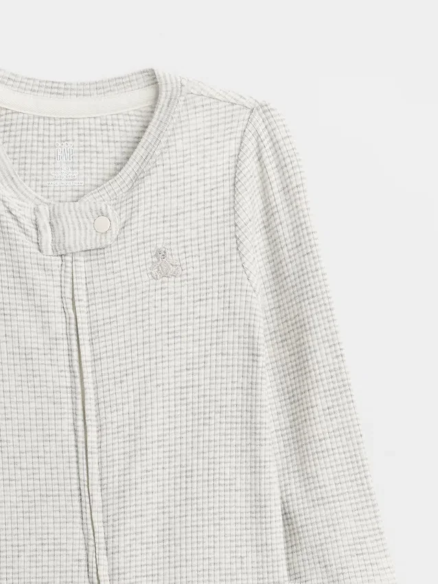 Baby First Favorites: mono con pies de punto de canalé fino