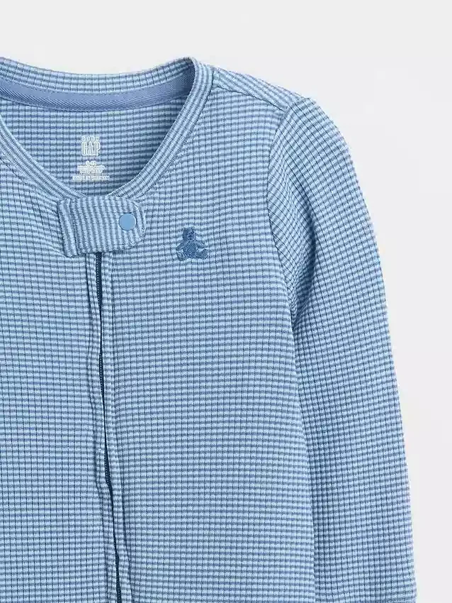 Baby First Favorites: mono con pies de punto de canalé fino