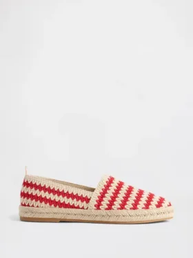 Bailarinas de espadrilla de ganchillo