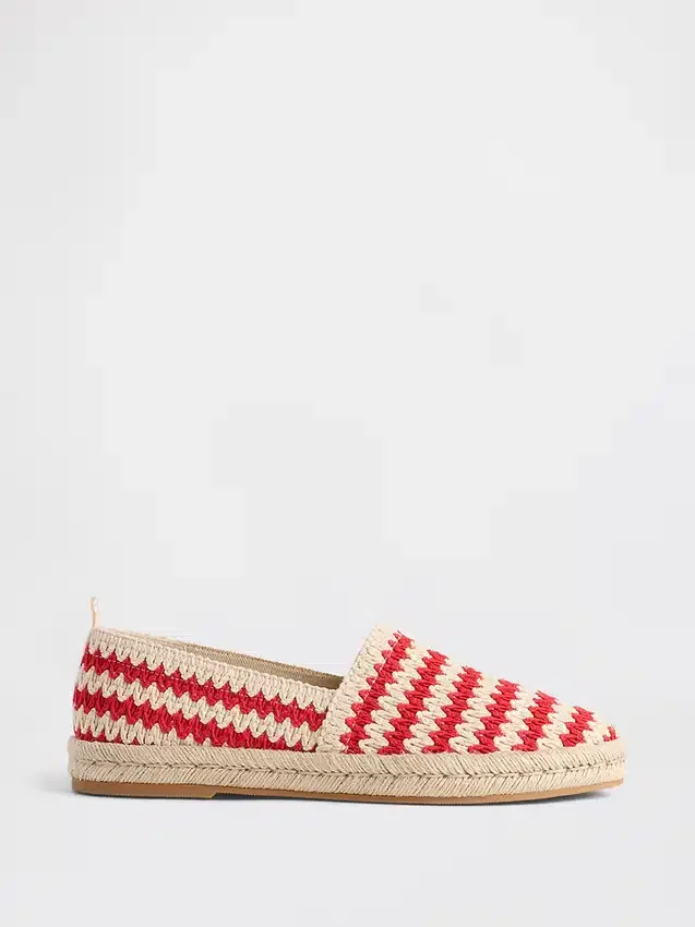 Bailarinas de espadrilla de ganchillo