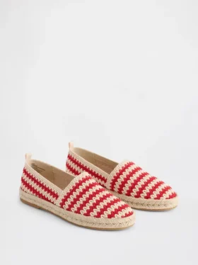 Bailarinas de espadrilla de ganchillo