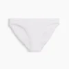 Bikini de algodón orgánico elástico con ribete de encaje, de máxima suavidad