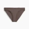 Bikini de algodón orgánico elástico con ribete de encaje, de máxima suavidad