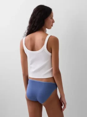 Bikini de algodón orgánico elástico (paquete de 3)