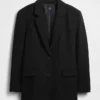 Blazer oversize con tejido elástico en dos direcciones
