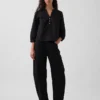 Blusa de popelín sin botones