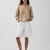 Blusa de popelín sin botones
