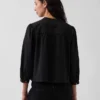 Blusa de popelín sin botones