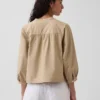 Blusa de popelín sin botones