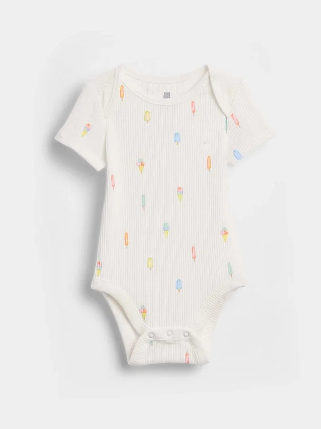 Body «Baby First Favorites» de punto acanalado fino