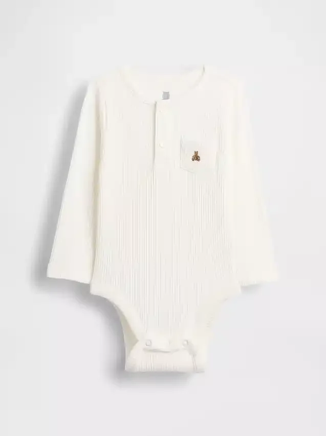 Body «Baby First Favorites» de punto acanalado fino