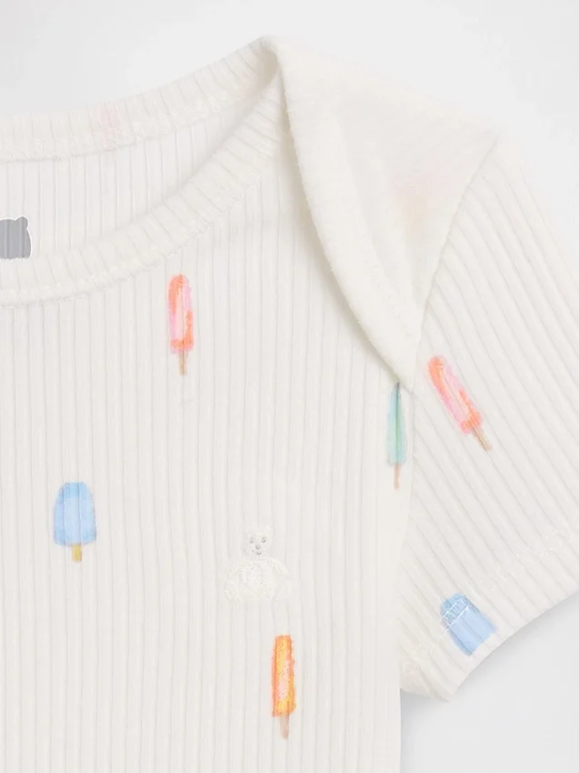 Body «Baby First Favorites» de punto acanalado fino