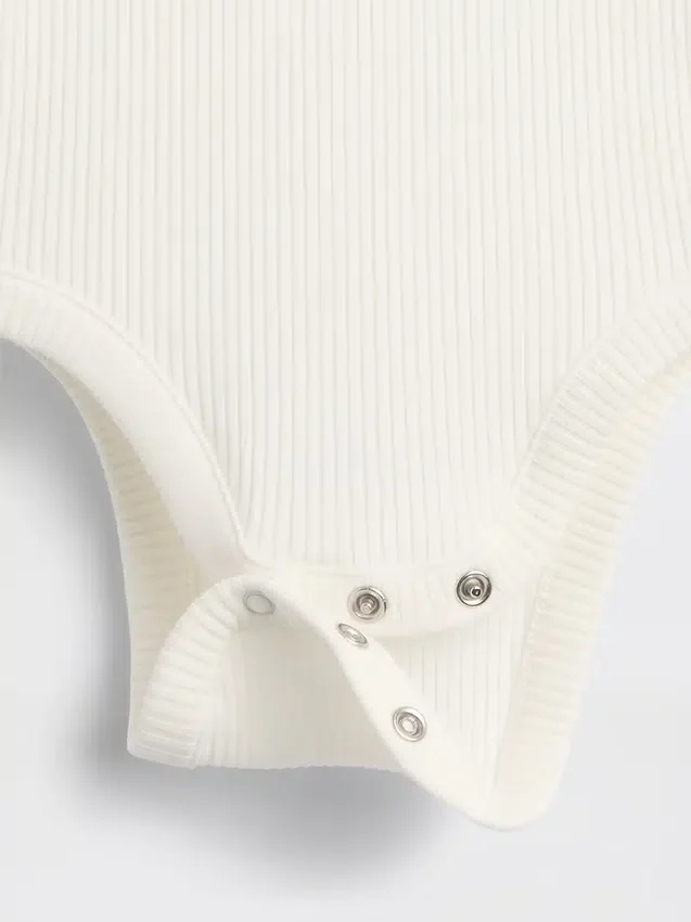 Body «Baby First Favorites» de punto acanalado fino