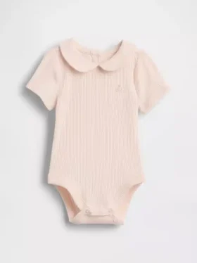 Body «Baby First Favorites» de punto elástico fino con cuello Peter Pan