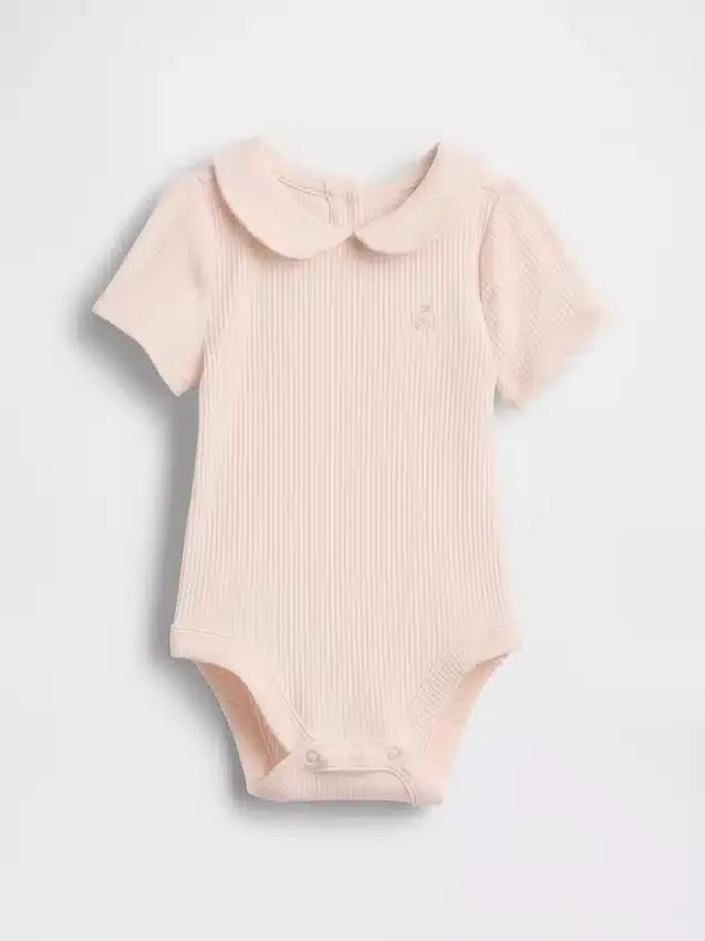 Body «Baby First Favorites» de punto elástico fino con cuello Peter Pan
