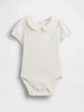 Body «Baby First Favorites» de punto elástico fino con cuello Peter Pan