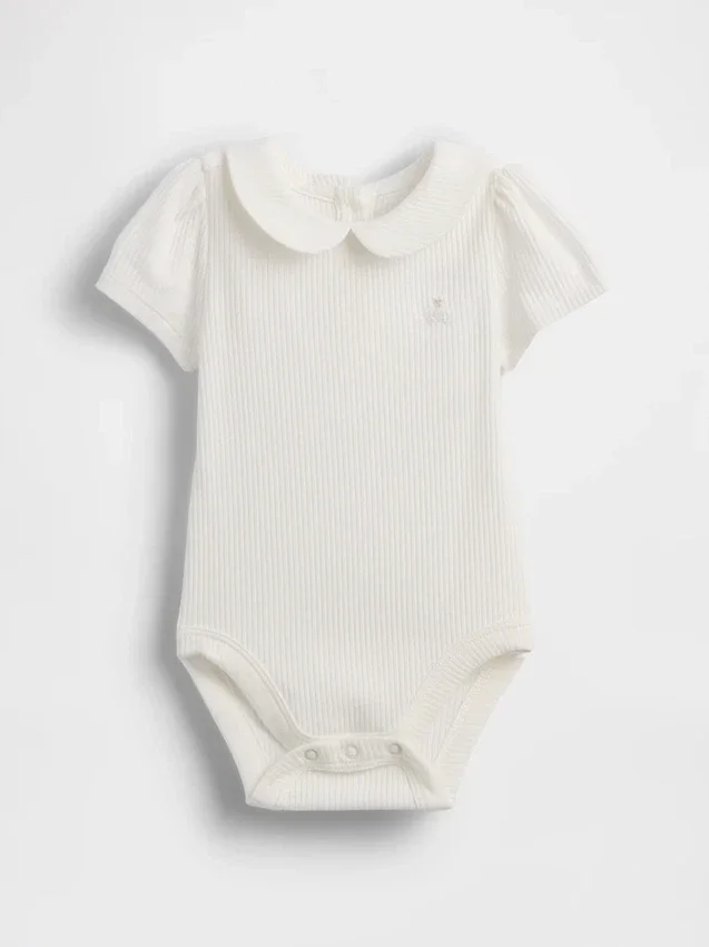 Body «Baby First Favorites» de punto elástico fino con cuello Peter Pan