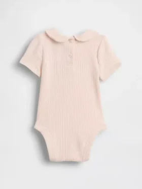 Body «Baby First Favorites» de punto elástico fino con cuello Peter Pan