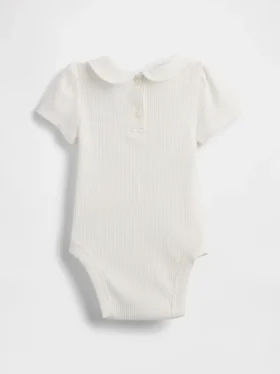 Body «Baby First Favorites» de punto elástico fino con cuello Peter Pan