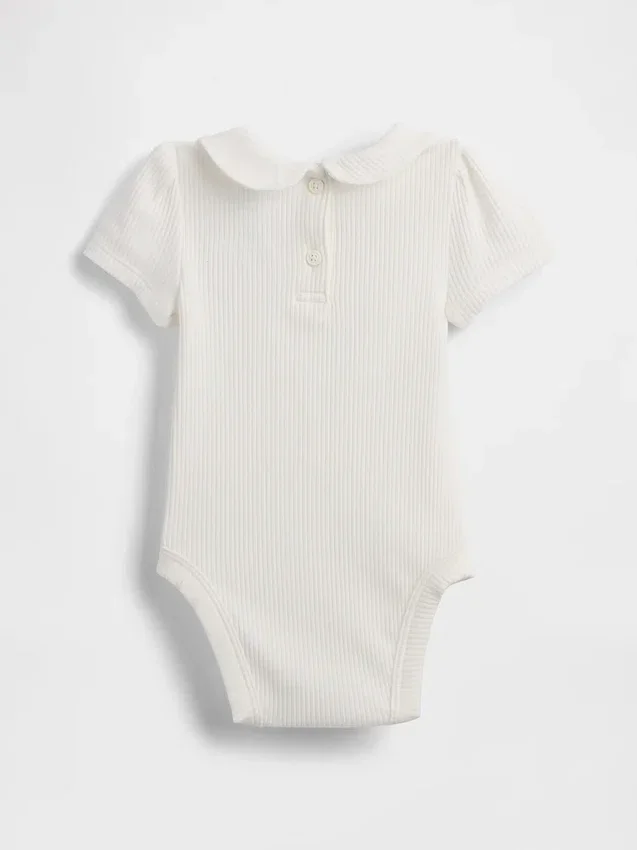 Body «Baby First Favorites» de punto elástico fino con cuello Peter Pan