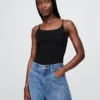 Body con camisola y tanga de punto tupido