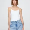 Body con camisola y tanga de punto tupido