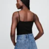 Body con camisola y tanga de punto tupido
