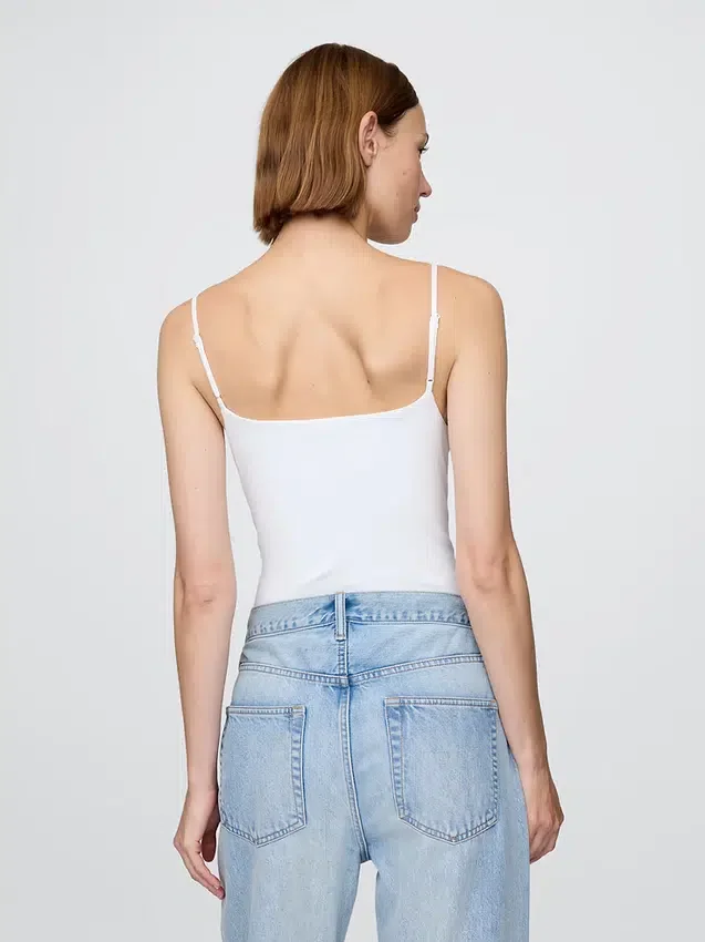 Body con camisola y tanga de punto tupido
