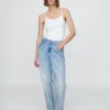 Body con camisola y tanga de punto tupido