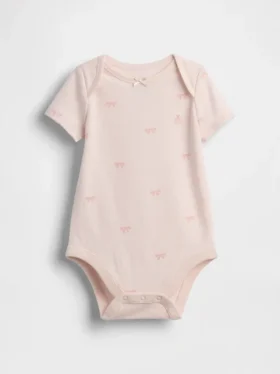Body con lazo de algodón orgánico «Baby First Favorites»